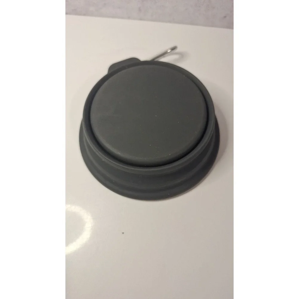 Silicone Collapsible Travel Pet Bowlwith Carabiner Clip